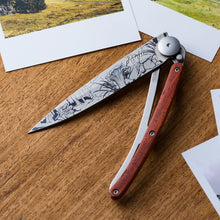 Charger l&#39;image dans la galerie, Couteau de poche 37g, bois corail / Champignon - Deejo