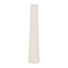 Charger l&#39;image dans la galerie, Vase Bamae blanc granit D 8,5 H 43 cm faïence- Côté Table