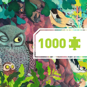 Puzzle Gallery Owls & Birds 1000 pièces - Djeco