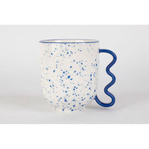 Mug Funny bleu en porcelaine 37,5 cl - Sema Design