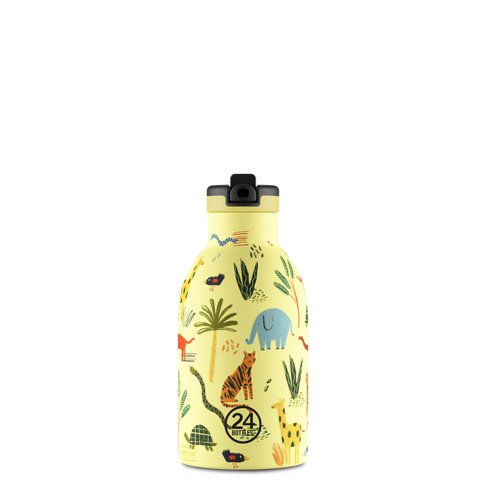 Gourde en inox isotherme Kids Jungle Friends 330ml - 24Bottles