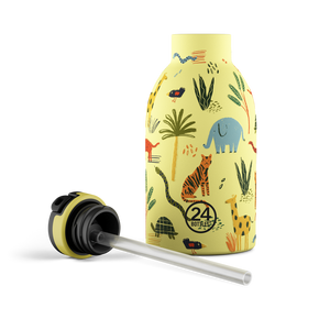 Gourde en inox isotherme Kids Jungle Friends 330ml - 24Bottles