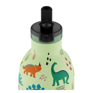 Gourde en inox isotherme Kids Jurassic Friends 330ml - 24Bottles