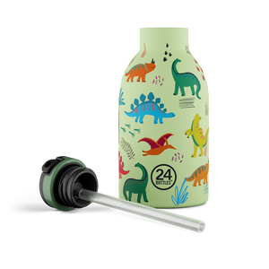 Gourde en inox isotherme Kids Jurassic Friends 330ml - 24Bottles