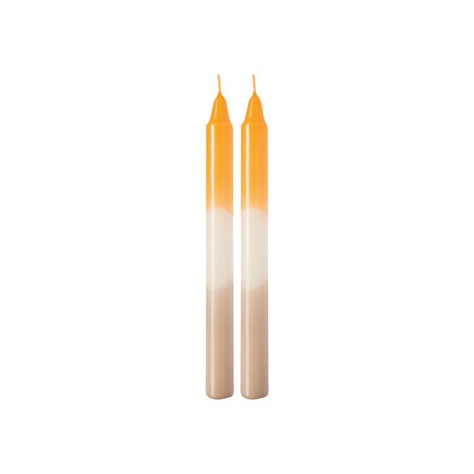 Like home set de 2 bougies longues abricot et argile 23 cm multicolore  - Villeroy et Boch