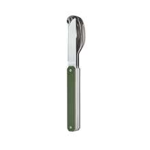 Charger l&#39;image dans la galerie, Couverts droits aimantés 12H34 Aluminium Kaki - Akinod