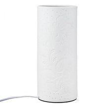 Charger l&#39;image dans la galerie, Lampe de table &quot;fleur&quot; blanc en porcelaine - Gilde