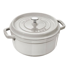 Charger l'image dans la galerie, Cocotte 20 cm ronde, Truffe Blanche, fonte - Staub