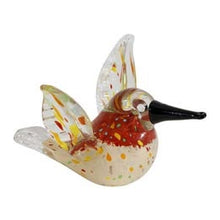 Charger l'image dans la galerie, Décoration colibri Oiseau rouge et beige 14 cm - Côté Table