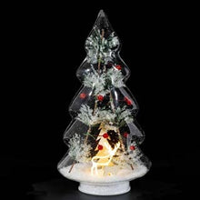 Charger l'image dans la galerie, Décoration lumineuse sapin Ardisia verte 27 cm - Côté Table