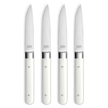 Charger l'image dans la galerie, Coffret de 4 couteaux à steak Fusion blanc - Amefa - quatre couteaux