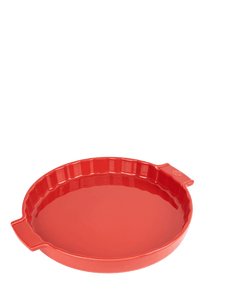 Moule à tarte céramique rouge diamètre 30 cm - Appolia