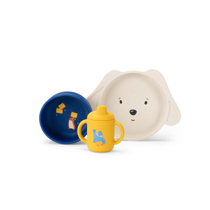 Set vaisselle silicone Puce & Pilou - Moulin Roty