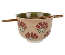 Charger l'image dans la galerie, Bol et baguettes Bohohotel rose 13 cm - SEMA Design