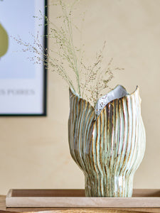 Mahira vase vert ,grès - Bloomingville