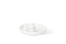 Charger l'image dans la galerie, Coupe décorative Forêt Räder en porcelaine blanche et dorée - vue complémentaire