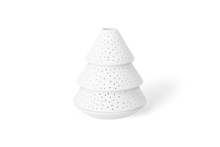 Charger l'image dans la galerie, Photophore sapin petit modèle Räder en porcelaine blanche - vue principale