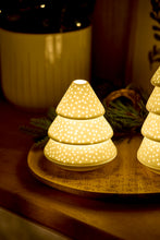 Charger l'image dans la galerie, Photophore sapin petit modèle Räder en porcelaine blanche - vue complémentaire