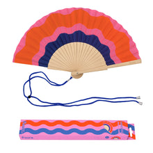 Charger l'image dans la galerie, Éventail vagues rose et bleu Fisura