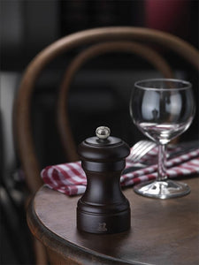 Bistro Moulin à poivre manuel en bois couleur chocolat 10 cm - Peugeot