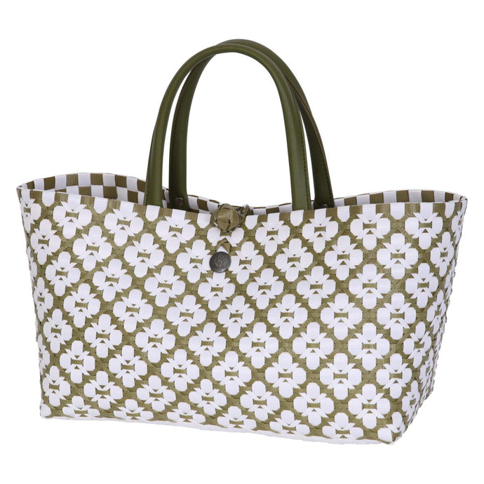 Cabas Mini motif Shopper Olive - Handed By