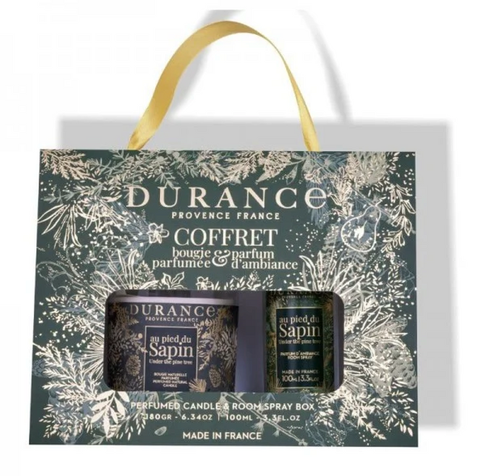 Coffret bougie et parfum d'ambiance Au pied du sapin - Durance