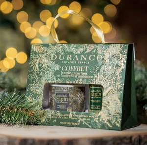 Coffret bougie et parfum d'ambiance Au pied du sapin - Durance