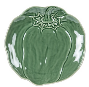 Plat rond poivron vert 30 cm - Bastide