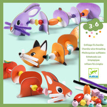 Charger l'image dans la galerie, Enfilage fil chenille Animaux mignons  - Djeco