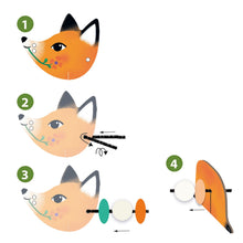 Charger l'image dans la galerie, Enfilage fil chenille Animaux mignons  - Djeco