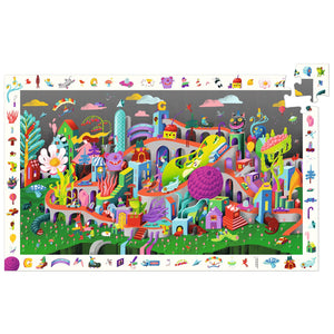 Puzzle d'observation Crazy Town 200 pièces - Djeco