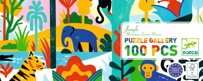 Puzzle Gallery Jungle 100 pièces - Djeco