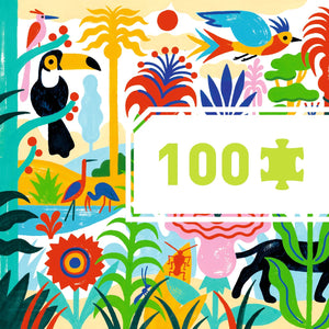 Puzzle Gallery Jungle 100 pièces - Djeco