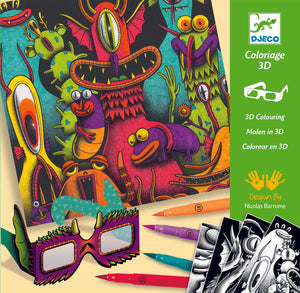 Coloriage 3D Funny Freaks- Djeco