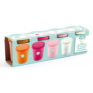 4 pots de pâte à modeler 18 mois - Djeco