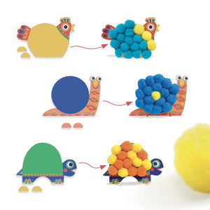 Silhouettes et pompons - Djeco
