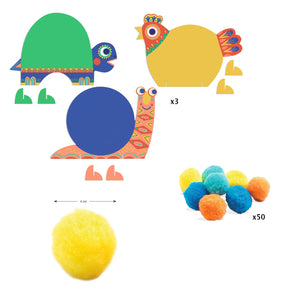 Silhouettes et pompons - Djeco