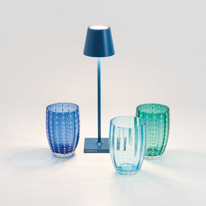 Poldina micro lampe de table Bleu capri  - Zafferano