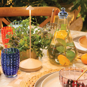 Pina lampe de table Sable mat - Zafferano