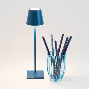 Poldina micro lampe de table Bleu capri  - Zafferano