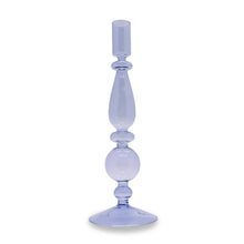 Charger l'image dans la galerie, Bougeoir en verre 25 cm - Lilas - vue 1