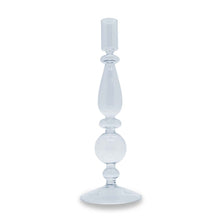 Charger l'image dans la galerie, Bougeoir en verre 25 cm - Transparent - vue 1