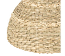 Charger l&#39;image dans la galerie, Cloche récif naturel jonc de mer et fer D 35 cm - Comptoir de famille