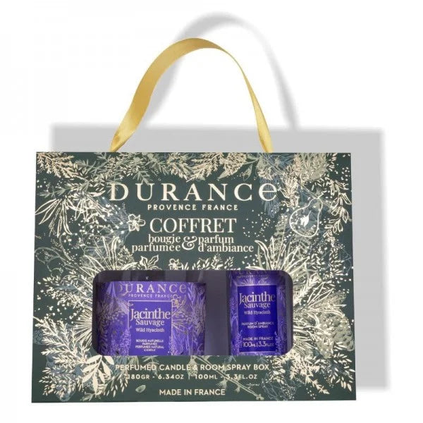 Coffret bougie et parfum d'ambiance Jacinthe Sauvage - Durance