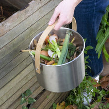 Charger l&#39;image dans la galerie, Seau à Compost d&#39;Intérieur en inox avec Filtre à charbon Anti-Odeurs - Pebbly