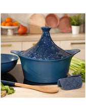 Charger l&#39;image dans la galerie, Couvercle tajine bleu pour cocotte 24 ou 28 cm - Cookut