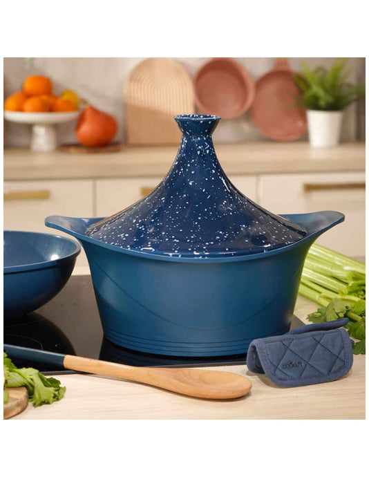 Couvercle tajine bleu pour cocotte 24 ou 28 cm - Cookut