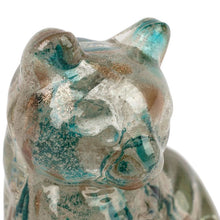 Charger l&#39;image dans la galerie, Déco chat félin émeraude et doré H 9,5 cm - Côté Table