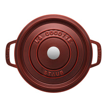 Charger l&#39;image dans la galerie, Cocotte 24 cm, ronde, grenadine, fonte - Staub