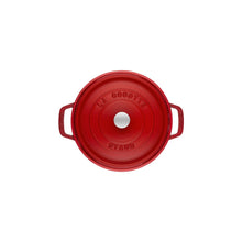 Charger l&#39;image dans la galerie, Cocotte 22 cm ronde, cerise, fonte - Staub